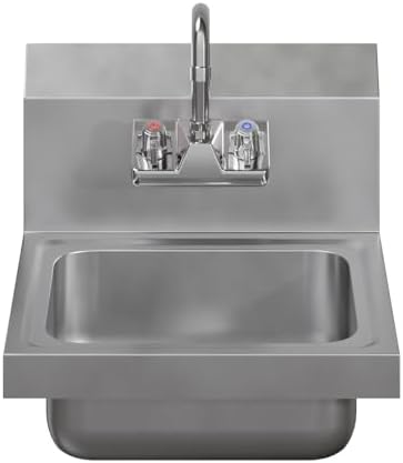 Stainless Steel Wall Mounted Hand Sink 12 in. x 16 in. - Image 2