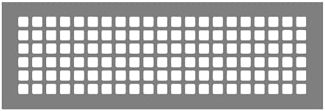 Reggio Register Square Series Pattern Floor Grille, Rust-Resistant Vent Cover by ReggioRegisterCompanyLLC