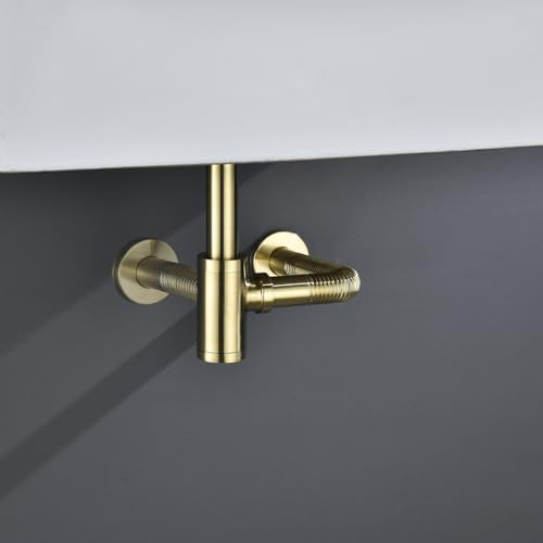 Bathroom Sink P-Trap Drain, Adjustable 1-1/4 Bottle P Trap Solid Brass Sink - Image 5