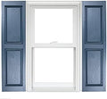 Polaris Homeside Raised Panel Vinyl Shutters 14-1/2in. x 55in. by Polaris