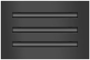 BUILDMART - 10x6 Modern AC Vent Cover - Decorative Black Air Vent - Standard by TexasBuildmart