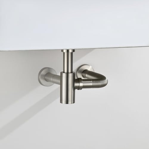 Bathroom Sink P-Trap Complete Set Adjustable Threaded Tube 1-1/4 Bottle Trap - Image 5
