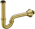Brass P Trap 1 1/4 Sink Drain Pipe Champagne Bronze by SEABEFORE