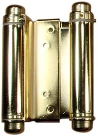 Hinge Outlet Self Closing Double Action Spring Hinge Saloon Brass 4 Inch by HingeOutlet