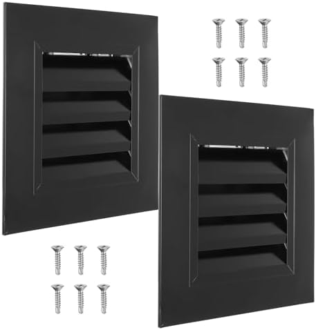 PATIKIL 8 x 8 Inch Gable Vent, 6 x 6 Inch Duct Opening Size by PATIKIL