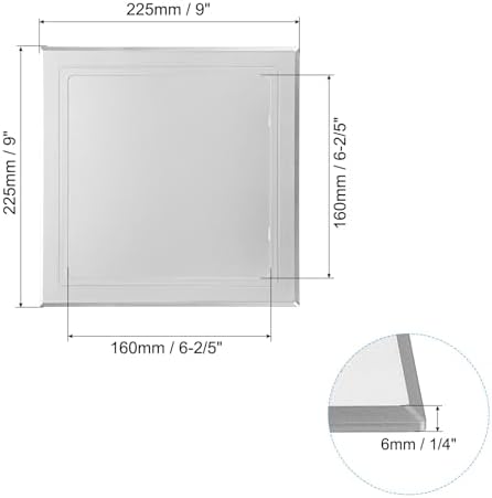 PATIKIL 6x6 inch Self-Adhesive Access Panel, ABS Plumbing Access Doors Easy - Image 2