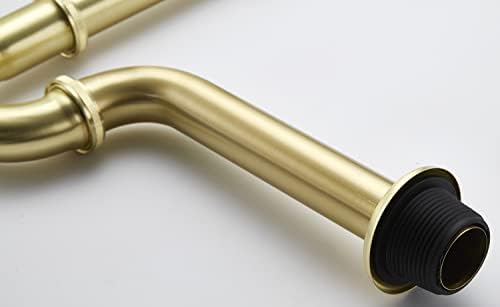 Bathroom Basin Sink U Shape Trap, Brass Core Adjustable Height 1-1/4 Bottle - Image 4