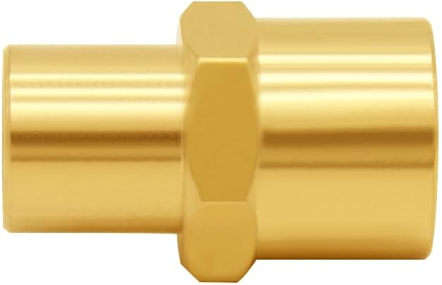 Uenede Brass 1/8" NPT Female to 1/4" NPT Female Reducer Adapter - Image 4