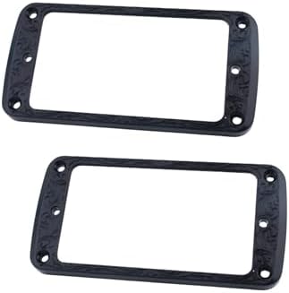 Guyker Metal Flat Humbucker Cover, Pickup Mounting Ring Set by guyker