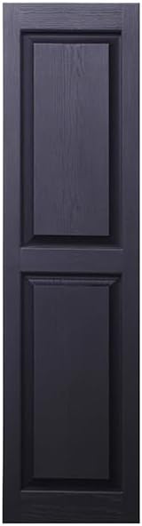 Homeside Raised Panel Vinyl Shutter 1 Pair 14-1/2in. x 55in. 033 Blue - Image 2
