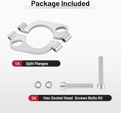 EVIL ENERGY 2 Inch Split Flange Repair Kit, Exhaust Flat Oval Flange Connection - Image 7