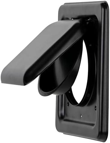 NO-PEST VENT Dual Door Dryer Vent Cover 4 Inch Outdoor, Made in USA, Highest - Image 2