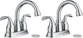 Moen Idora Chrome Two-Handle Centerset Bathroom Sink Faucet by Unknown
