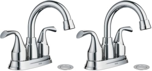 Moen Idora Chrome Two-Handle Centerset Bathroom Sink Faucet by Unknown
