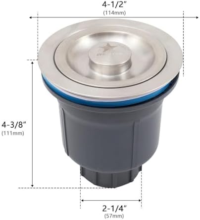 STARSTAR Kitchen Sink Stainless Steel Drain Assembly Kit - Image 3