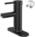 Bathroom Faucet for 1 or 3 Holes, Matte Black by Greenspring