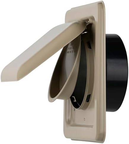 NO-PEST VENT Dual Door Dryer Vent Cover 4 Inch Outdoor, Made in USA, Highest by No-PestVent