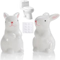 Decorative Rabbit Ceramic Toilet Bolt Caps by Unknown