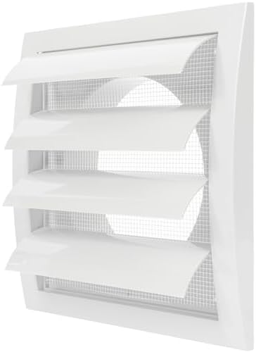 Repa Market ABS Plastic White 5 Inch Dryer Vent Cover Outside, 5 Inch Exhaust by RepaMarket