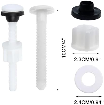 2PCS Toilet Water Tank Plastic Fixing Bolt Screw - Image 2