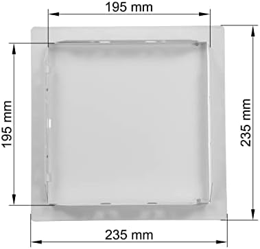 Vent Systems 8'' x 8'' Inch White Metal Access Panel - Image 7