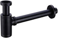 Brass Round Bottle P Trap, Basin Sink Waste Trap Drain Tube Kit Adjustable by Orhemus