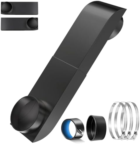4" Periscope Dryer Vent Kit, 9.5"-14.5" Adjustable Stainless Steel by Ajonrkwm