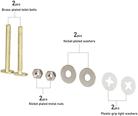Raven KCDC-36436 Brass Plated Closet Bolts - Image 2