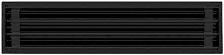 BUILDMART - 25x6 Modern AC Vent Cover - Decorative Black Aluminum Air Vent - - Image 2