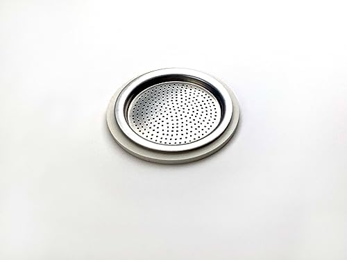 Tredoni 3 Rubber Seals/Rings+Filter -Replacement- Sizes 1, 14 Cup Espresso - Image 3