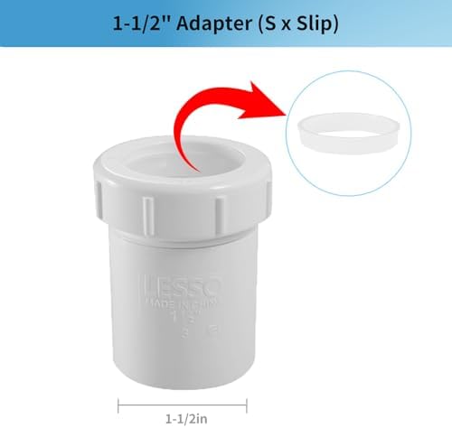 LESSO PVC Adjustable P Trap 1 1/2 Inch, - Image 3