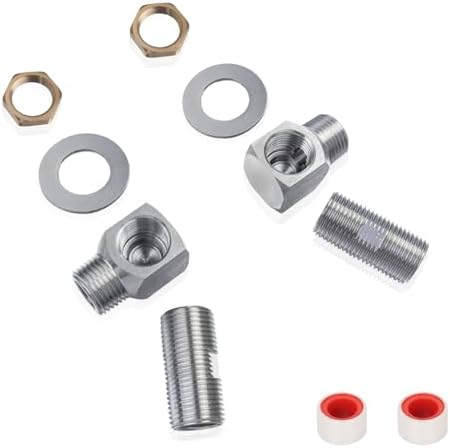 Commercial Wall Mount Faucet Installation Kits, Nipple & Elbow Adapter by Sepaitek