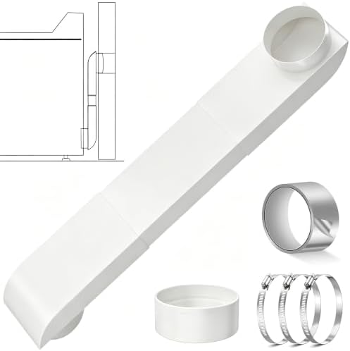 29-45" Periscope Dryer Vent, Stainless Steel Telescoping Dryer Vent Low Profile by Popbee