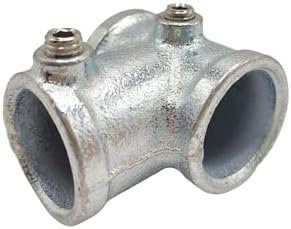 2 Pcs Galvanized Pipe Fittings Single Socket Tee Steel Pipe Pipe Clamps Fits 1 - Image 6