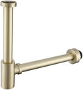 RANDOM Brass Round Bottle P-Trap 1 1/4, Raise and Lengthen Adjustable Basin by RANDOM