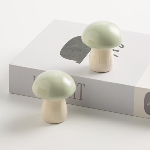 BEUNAIZER Ceramic Mushroom Toilet Bolt Covers, Decorative Caps - Image 5