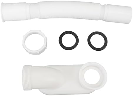 Tnfeeon Tub Drain Kit PVC Tip Toe Bath Waste Drain Kit 1 1 2 Inch P Trap - Image 6