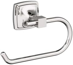 Amerock Stature 6-5/16" Polished Nickel Single Post Toilet Paper Holder by Amerock
