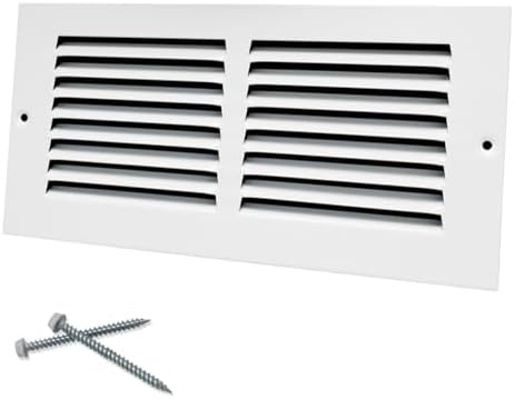 Howeall 10"W x 4"H Steel Return Air Grille, Air Return Vent Cover by Howeall