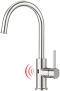 CREA Touchless Kitchen Faucet Infrared Sensor, 2 Water Modes Motion Activated by CREA