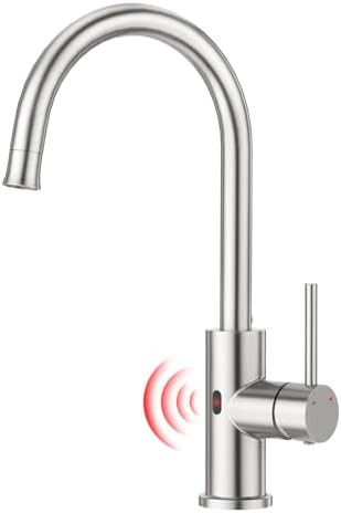 CREA Touchless Kitchen Faucet Infrared Sensor, 2 Water Modes Motion Activated by CREA