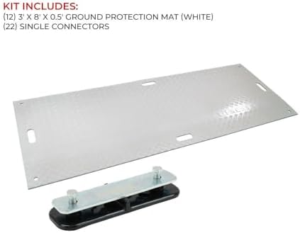 4 Pack 3' x 8' White Ground Protection Mats - Image 5