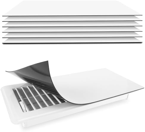 Zipcase 6 Pack Strong Magnetic Vent Covers, 5.5 inch X 12 inch by Zipcase