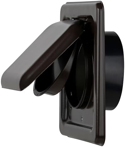NO-PEST VENT Dual Door Dryer Vent Cover 4 Inch Outdoor, Made in USA, Highest by No-PestVent