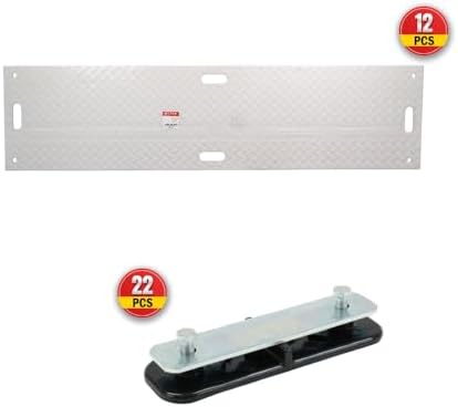 12 Pack 2' x 8' White Ground Protection Mats - Image 2
