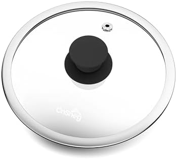 8 Inch Pan Lid For Pots Pans and Skillets, Cast Iron Skillet Lid, Tempered by CnSneg