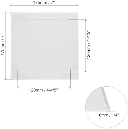 PATIKIL 5x5 inch Self-Adhesive Access Panel, ABS Plumbing Access Doors Easy - Image 2