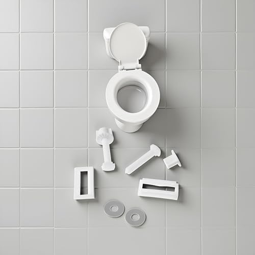 2Pcs White Plastic Toilet Seat Screws and Nuts - Image 3
