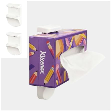 Adjustable Tissue Box Holder Wall Mount Hang Adhesive 2PC by MinimalistStudio
