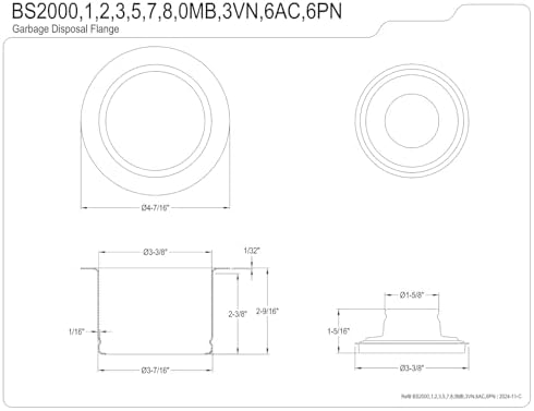 Kingston Brass BS2002 Made to Match Extended Disposal Flange, Polished Brass - Image 2